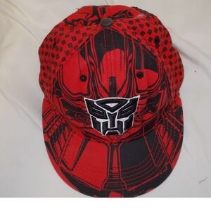 Transformers Autobots Optimus Prime Red Black Graphic Baseball Cap Kids Hat